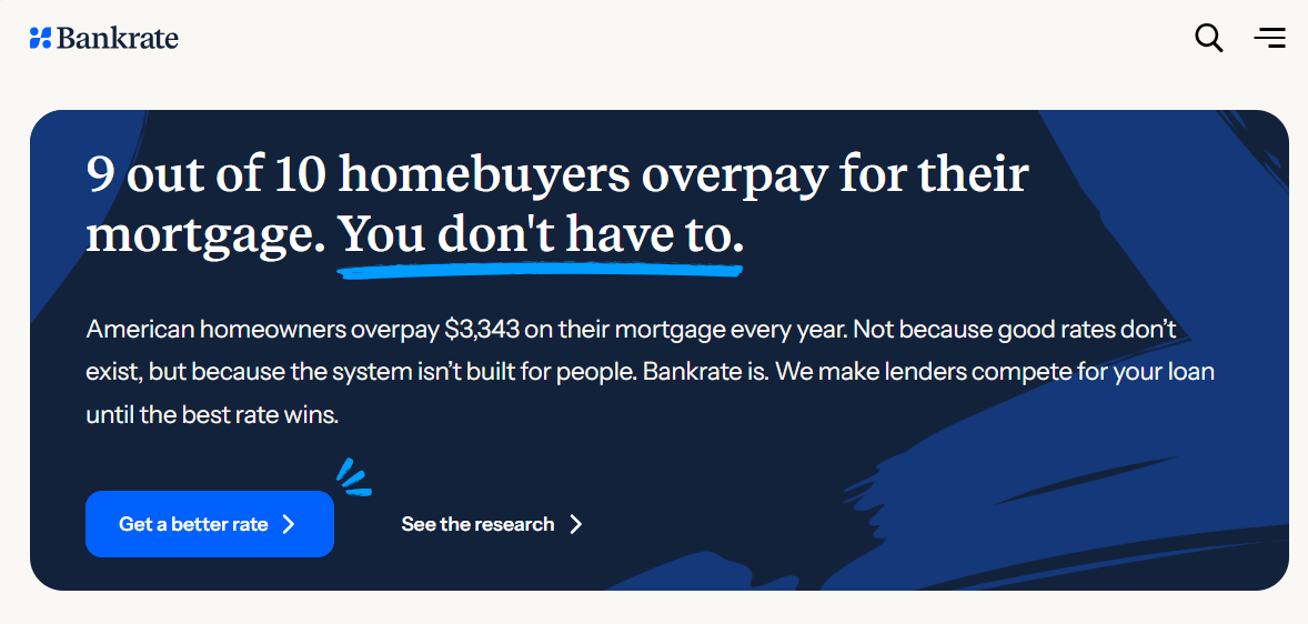 Bankrate Get a better rate CTA - Image 13