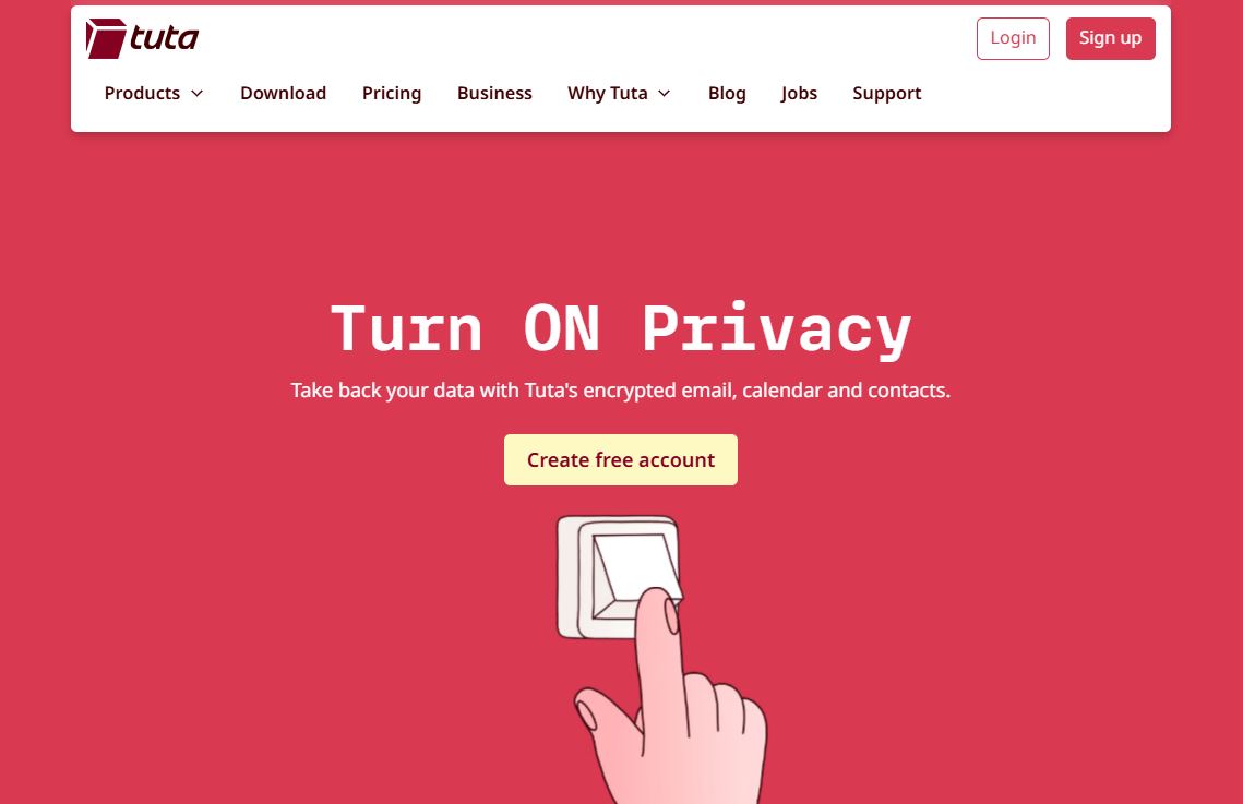 Tuta Email Turn on CTA - Image 14