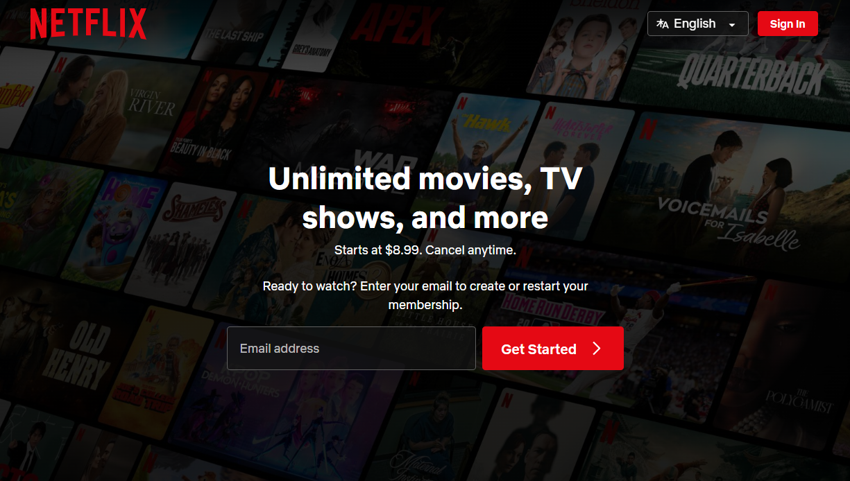 Netflix Get Started CTA - Image 3