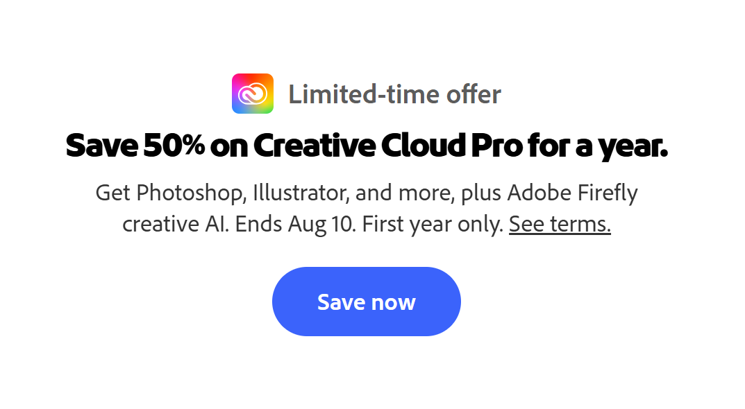 Adobe Save Now CTA - Image 9
